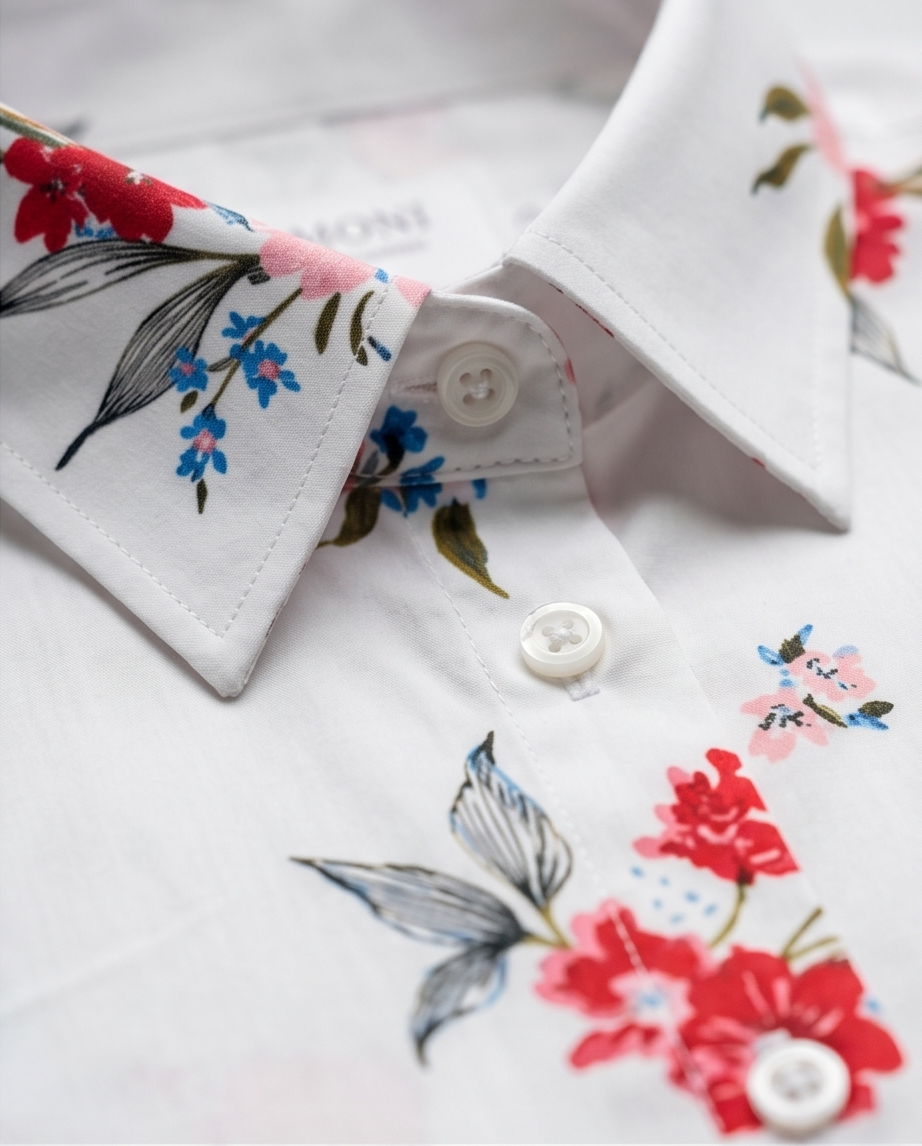 AWCTA Women’s Floral Cotton Slim Fit Shirt