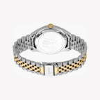 Esprit Men's Silver & Gold Stainless Steel Watch, Black Dial | Es1g250m0045