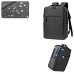 AWCTA 17.3” Waterproof Laptop Backpack – Large Capacity Travel & Business Bag | Dark Grey