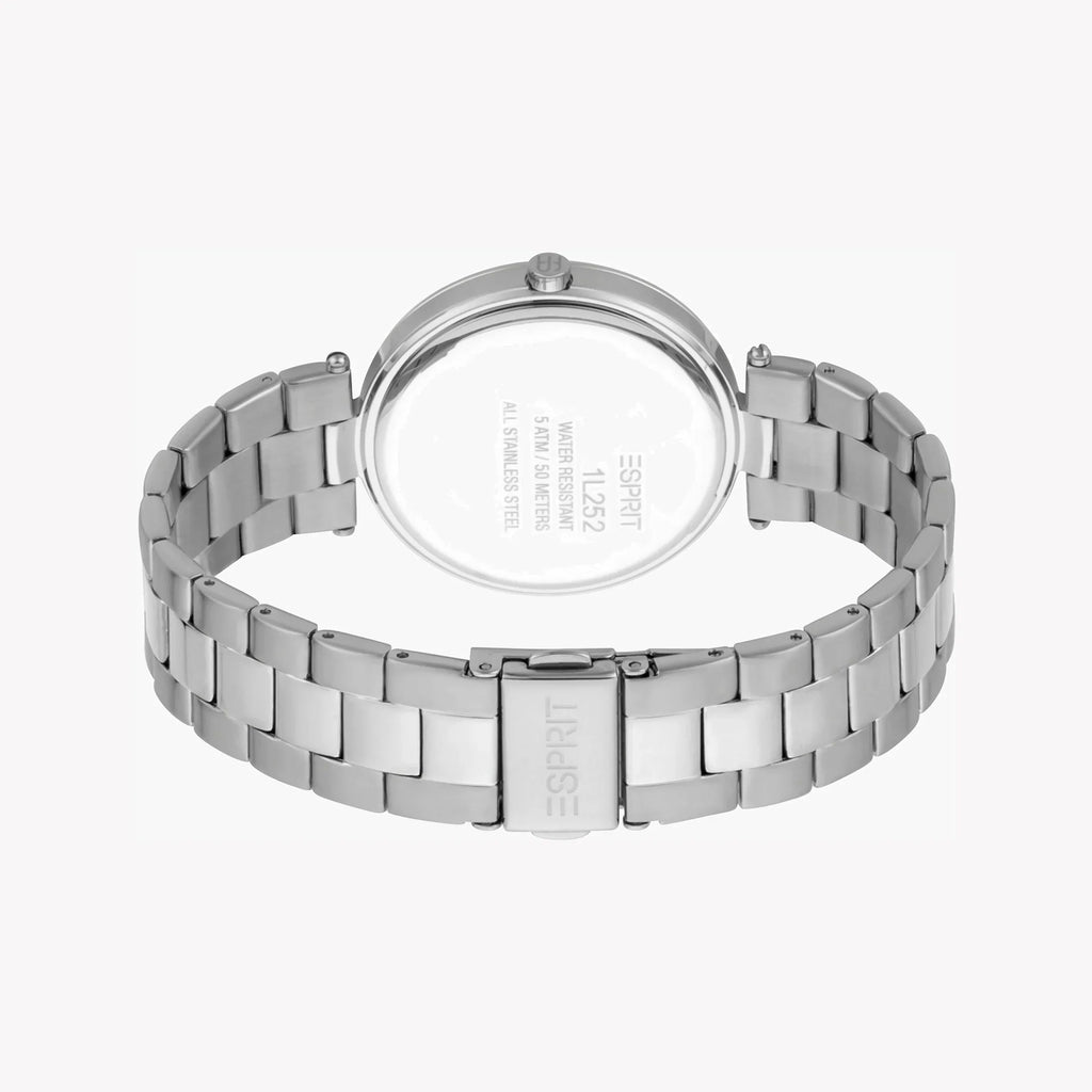 Esprit Women's Silver Stainless Steel Watch, Silver Dial | Es1l196m0035