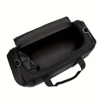 Large Nylon Travel Bag with Shoe Compartment – Black | AWCTA